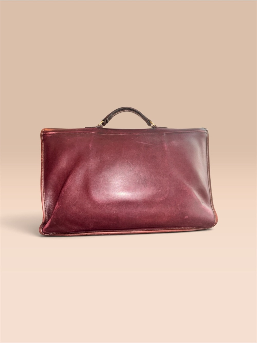 Burgundy Coach diplomat Briefcase - Picture 3 of 11